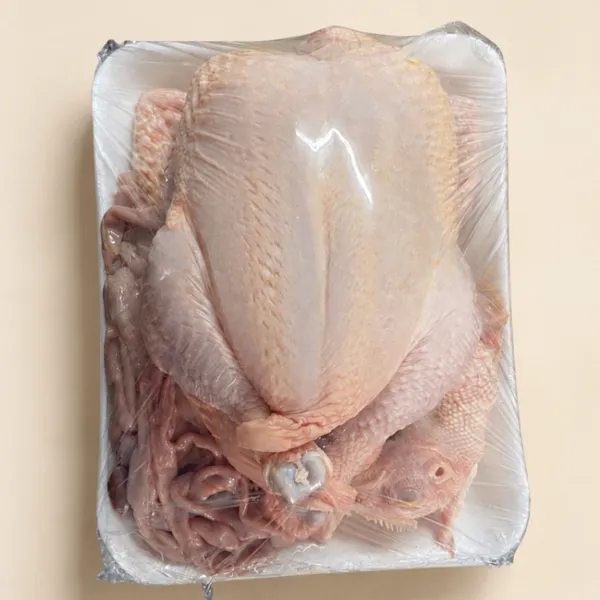 Poulet de 1,5kg déplumé et livré chez vous frais